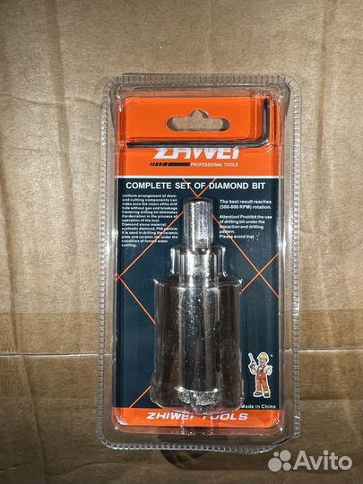 Алмазная коронка по кафелю и стеклу 16mm