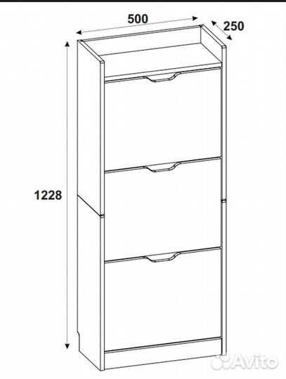 Обувница в прихожую для обуви закрытая