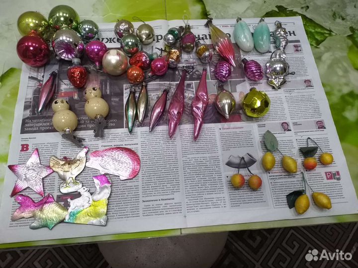 Елочные игрушки СССР