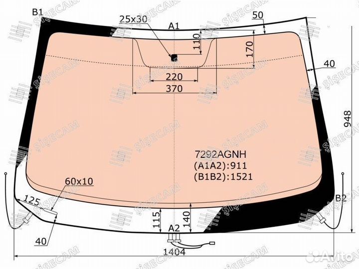 Стекло лобовое с полным обогревом renault logan