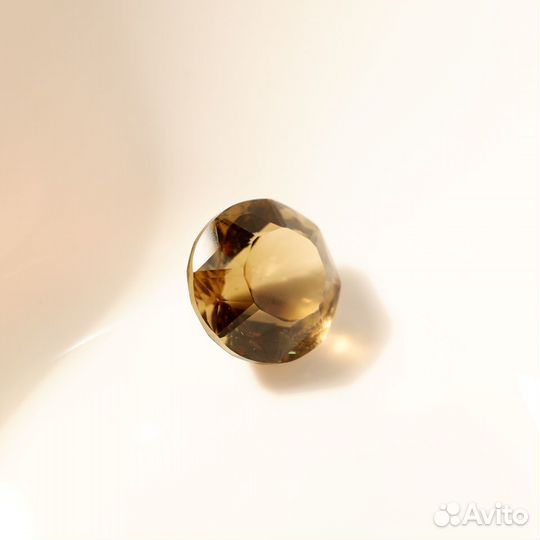 Цитрин, огранка португалка 25 мм, 64 карата