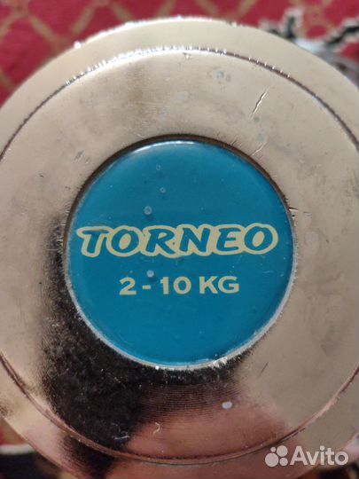Гантели torneo разборные 10 кг