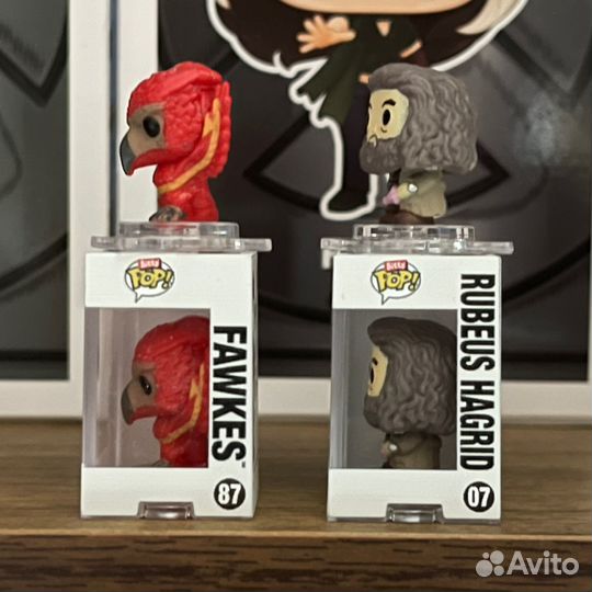 Bitty Pop. Fawkes, Rubeus Hagrid. Funko