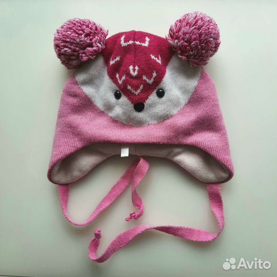 Шапка для девочки зимняя. Новая