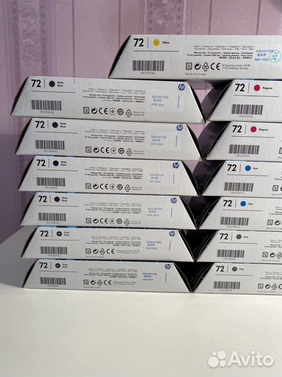 Комплект картриджей HP 72 свежие даты