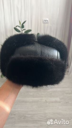 Норковая шапка мужская новая