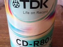 Чистые сd-R80 диски 700 мв TDK 8 шт в коробке