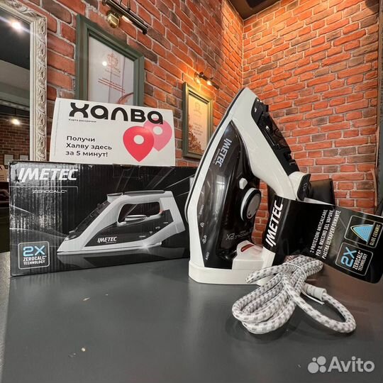 Паровой Утюг новый imetec zerocalc Z1 (т27143)