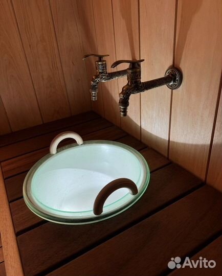 Шайка с подсветкой для бани