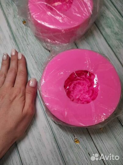 Молд силиконовый пион большой