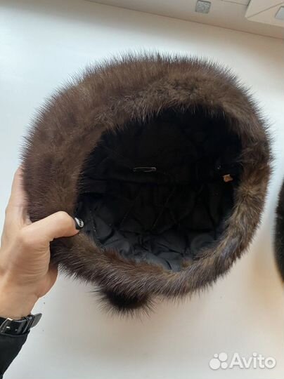 Женская шапка норка