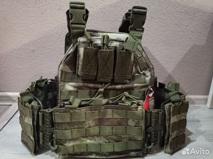 Бронежилет разгрузка плитник новый мох олива MC