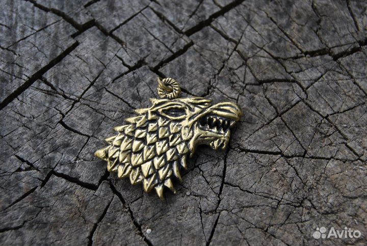 Кулон Игра престолов бронза Дом дракона