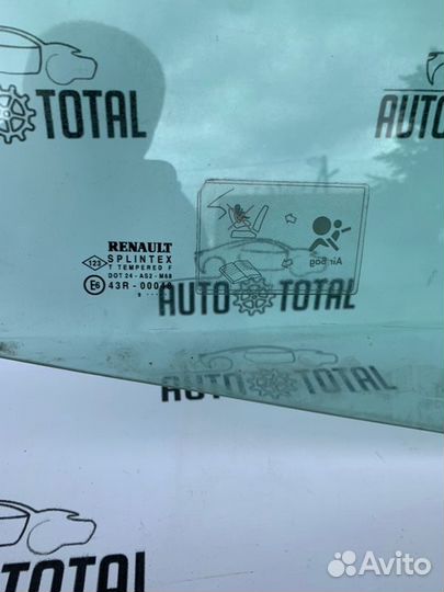 Стекло двери переднее правое Renault Clio хэтбек