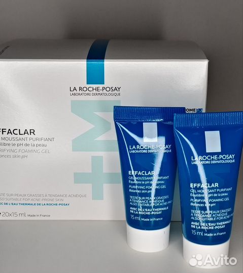 La Roche- posay Effaclar M + очищающий гель 4 шт