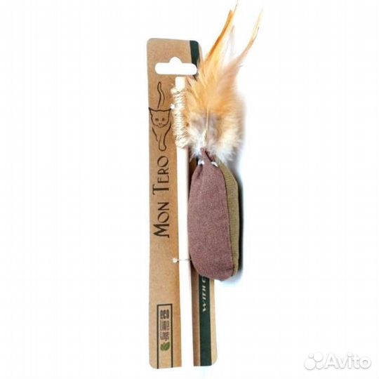 Mon Tero игрушка для кошек Дразнилка-удочка мешоче