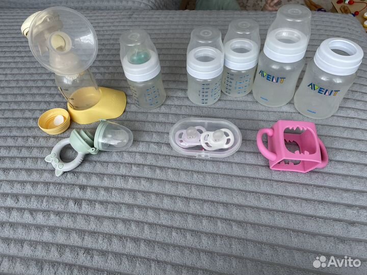 Молокоотсос, бутылки, соски