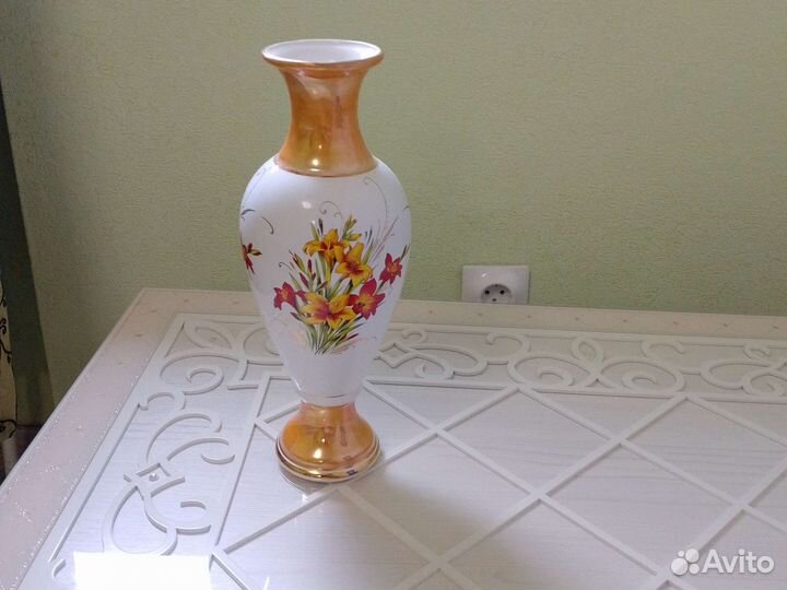 Хрусталь СССР ваза цветное стекло