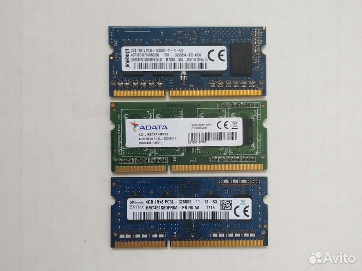 Kingston/Adata/Hynix Sodimm DDR3L 1600 MHz (OEM)