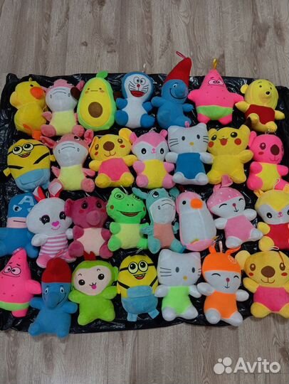 Мягкая игрушка микс 70 штук хватайка
