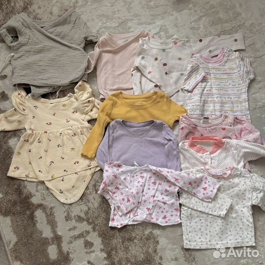 Пакет одежды на девочку 56 62 68