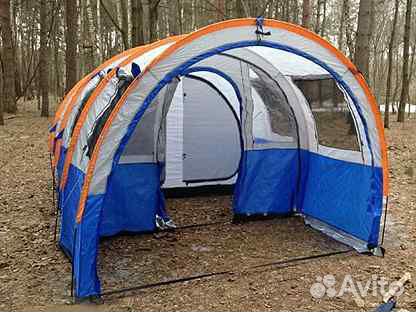 Палатка ангар 4-хместная с двойным тамбуром lanyu