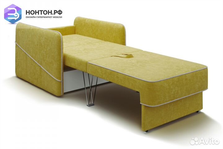 Кресло еврокнижка Энерджи горчичное