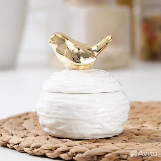 Банка для сыпучих продуктов «Соловушка», 180 мл, ц