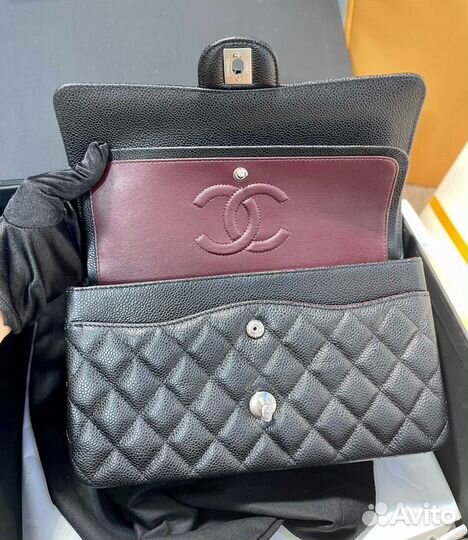 Сумка Chanel double flap, caviar