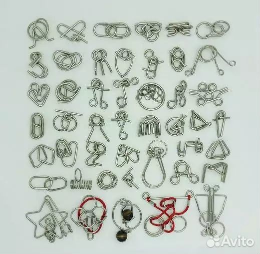 Головоломки металлические в мешочке