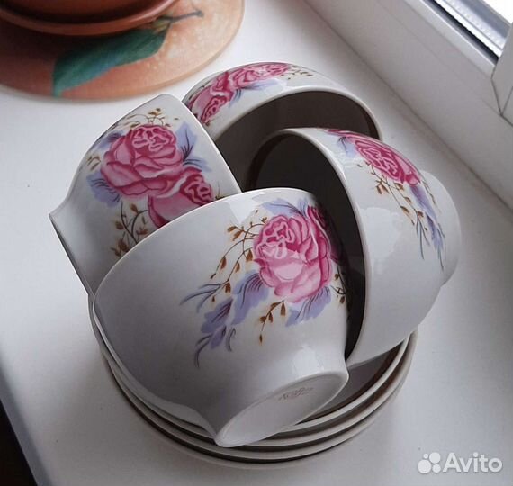 Чайные пары бу Винтаж