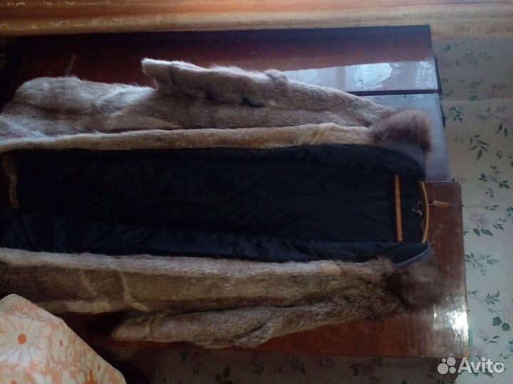 Шуба нутрия песец