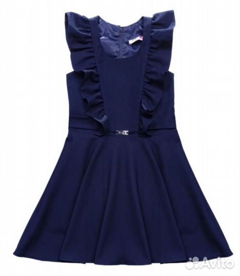 Сарафан школьный синий 128