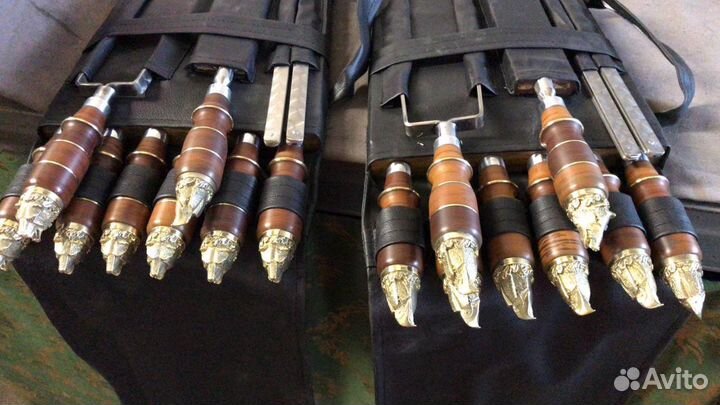 Шампура подарочные, ручки текстолит