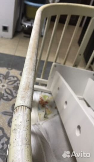 Детская кроватка с маятником овальная