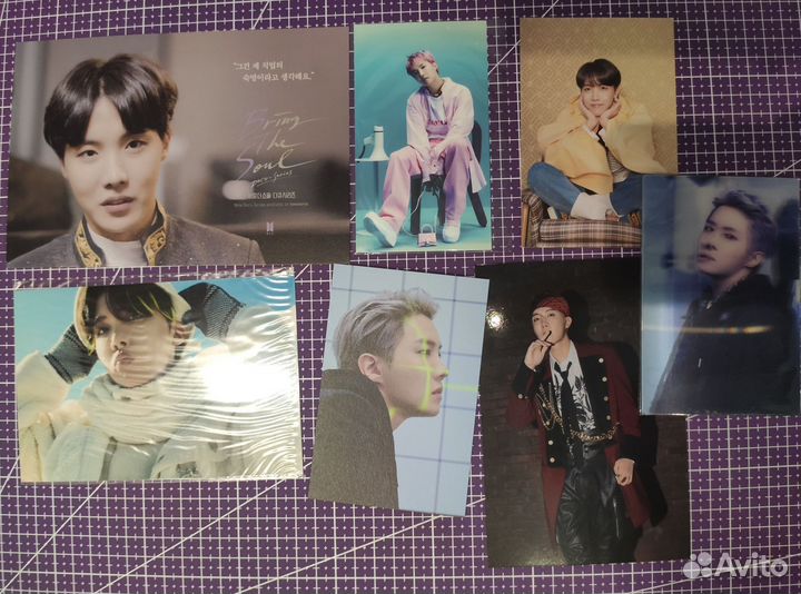 Карты и открытки bts Хосок