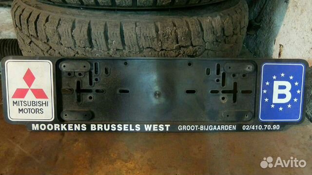 Рамка для номера Mitsubishi