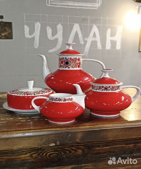 Часть чайного сервиза ГДР / Freiberger Porzellan