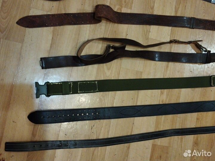 Ремни кожаные офицерские, тактический, советский