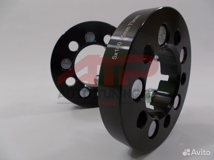 Проставки ступичные 25мм - 5x100 цо 73, M12x1.25