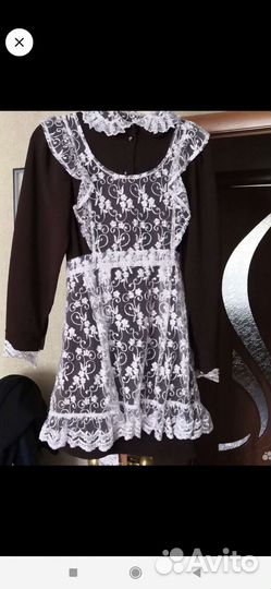 Форма школьная с фартуком