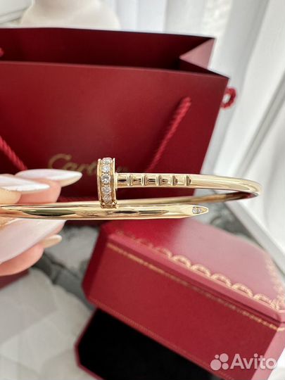 Браслет cartier гвоздь juste un clou бриллианты