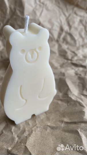 Свеча Медведь Ель