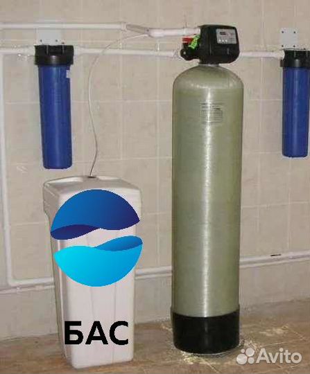 Очистка воды из скважины для коттеджа умягчения