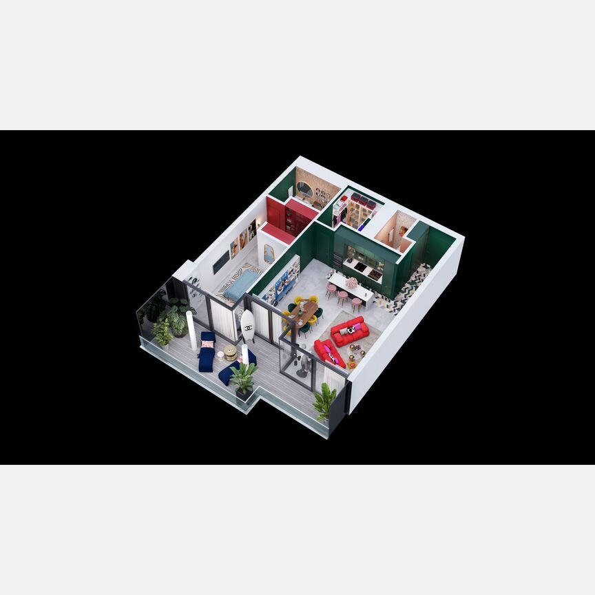 2-к. квартира, 92,7 м², 13/18 эт.