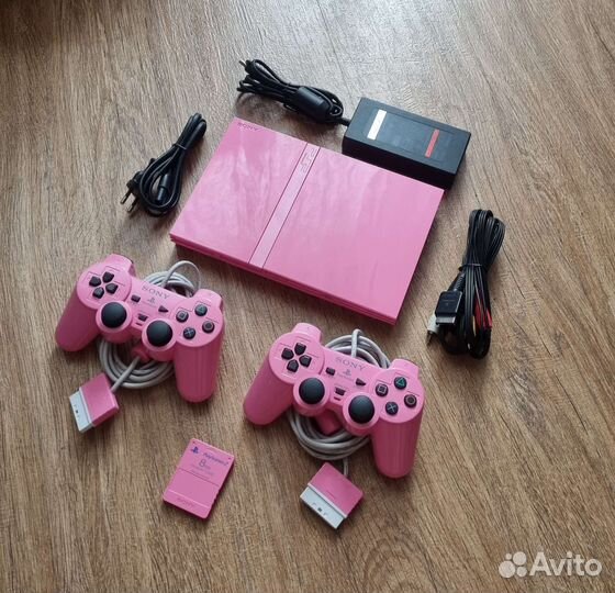 Sony Playstation 2 Slim scph-77008 Pink (fmcb)