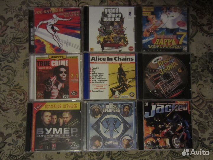 Диски с играми / музыкой/ в ассортименте