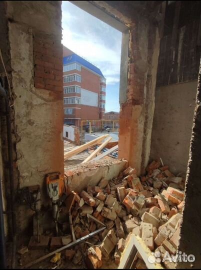 Демонтаж / Снос стен / Снос перегородок