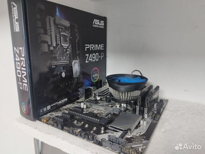 Комплект 10100f/z490/16gb
