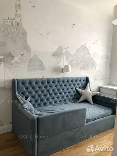 Детская кровать с мягкими бортиками